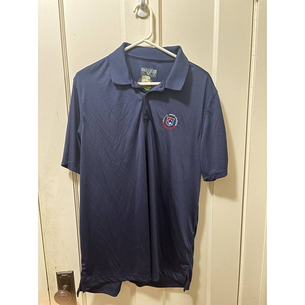 Levelwear Men Navy Blue US Junior Amateur Oakland Hills LOT OF 2 Polo L